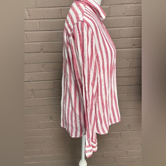 Rails red & white stripe Charli shirt M - Picture 9 of 15